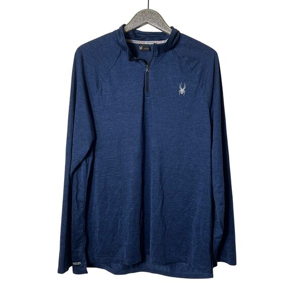 Spyder Navy Blue Quarter Zip Pullover - Picture 1 of 5